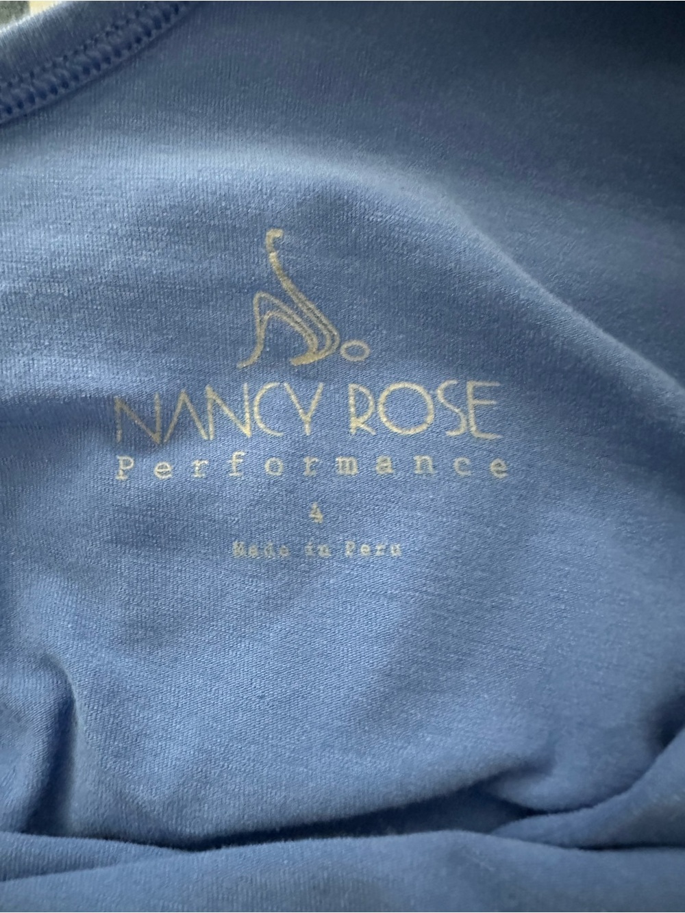 Nancy Rose Performance Royal Blue Racerback Tank - Picture 3 of 3